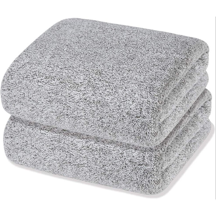 Eider & Ivory™ Grey Bath Towels,Microfiber Bath Towel For Body,2 Pack